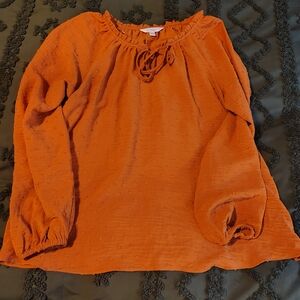 LC Lauren Conrad Rust Blouse